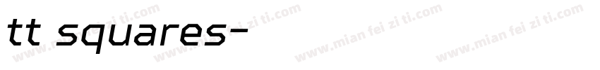 tt squares字体转换